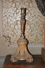ANTICO CANDELABRO IN LEGNO