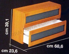 Cassettiera in legno bianco FOPPAPEDRETTI, il Tappabuchi settanta  