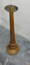 CANDELABRO DA TERRA CANDELIERE PORTA CERO  DORATO H72cm