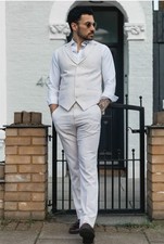 Uomo Estate Abito Gilet