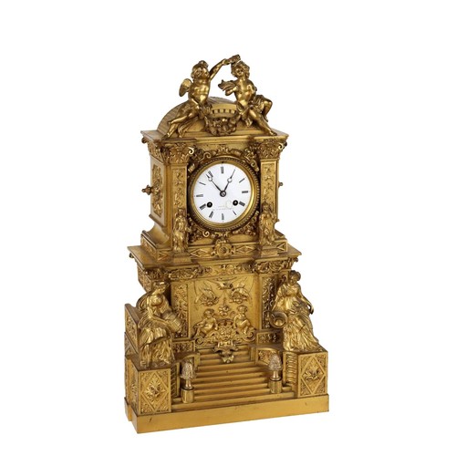 Orologio appoggio bronzo - appoggio, in