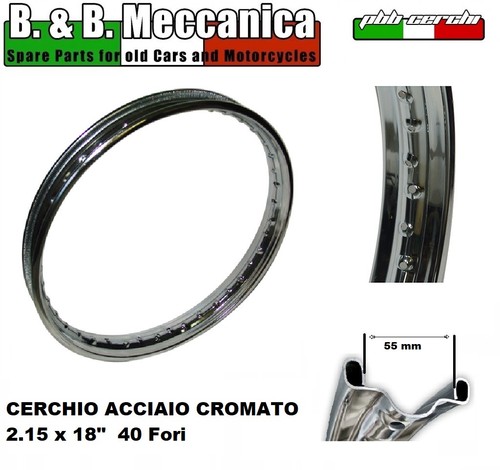 Cerchio acciaio cromato - in,