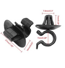 2X RICAMBIO CLIP  Rivetto SUPPORTO BLOCCO ASTA COFANO MOTORE CITROEN C2 C3 C4