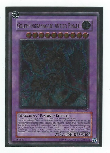 Golem ingranaggio - yu, oh