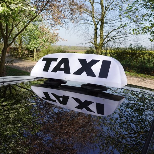 Taxi sign for glass roof - taxi,