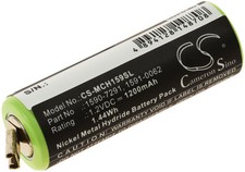 Batteria compatibile con Moser tipo 1591-0062 1,2V 1200mAh/1,4Wh NiMH verde