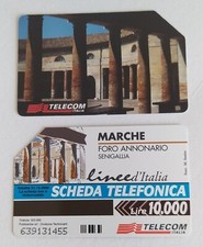  Scheda telefonica usata linee d'Italia Marche Senigallia come foto