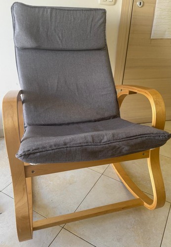 Poltrona sedia dondolo con - /,