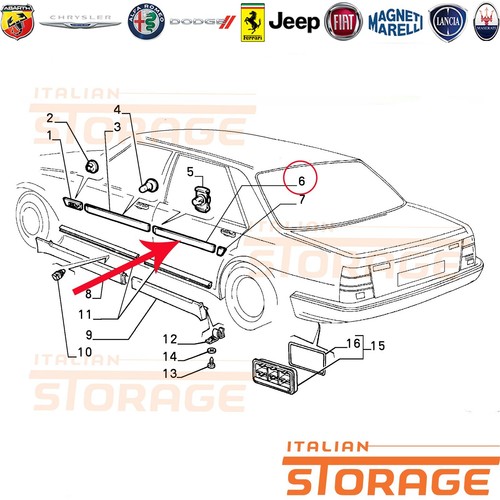 Lancia thema turbo modanatura - thema,