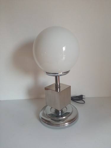 Lampada tavolo cromata anni - lampada,