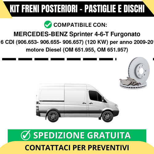 Kit freni posteriori - kit,