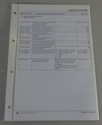 Schema mercedes benz - schema, w204