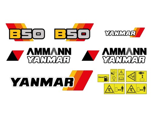 Kit adesivi escavatore yanmar - adesivi,