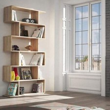 Libreria alta componibile librerie divisoria bifacciale 6 vani in legno mobile