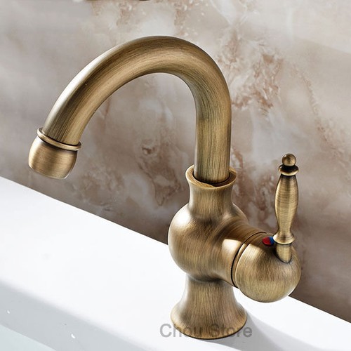 Rubinetto bagno ottone antico