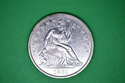 1861 mezzo dollaro liberty - 1861-o,