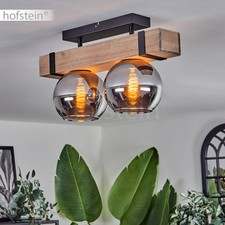 Plafoniera nera in metallo e