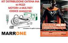 KIT DISTRIBUZIONE CATENA 10 PZ. FIAT PANDA 500 GRANDE PUNTO 1.3 MTJ GARANZHERO