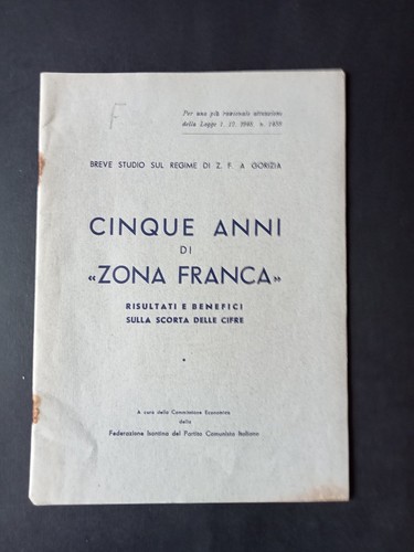 Cinque anni zona franca - cinque,