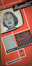 MAGNADYNE-Radio TV-Brochure originale pubblicitaria pieghevole-' 50 -