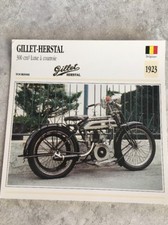 Gillet Herstal 300 Lusso Per Cintura 1923 Carta Motocicletta Collezione Atlas