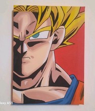 quadro  su tela Dragon Ball  13x18  Goku Super Sayan