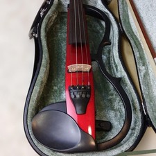 YAMAHA SV-120S Set 4/4 Violino Silenzioso con Arco e Custodia Rigida Violino Elettrico