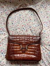 Borsa vintage in pelle marrone