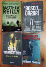 Lotto 4 thriller STATI TRANSITORI  Il bosco degli orrori BERSAGLIO ACQUISITO