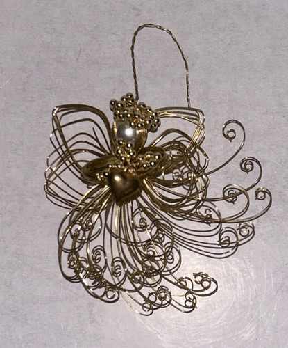 Ornamento angelo filo tono - in,