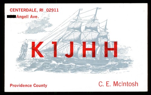 Qsl radio card usa - qsl, e