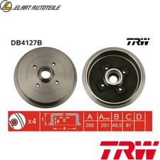 2x TAMBURO FRENO DB4127B PER