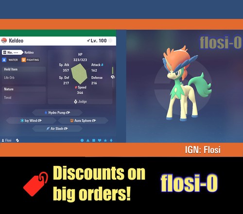 6iv shiny keldeo pokemon - keldeo,