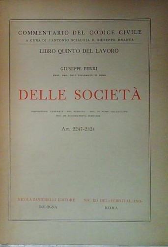 Ferri delle società art 2247 - ferri,