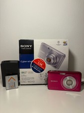 Sony Cyber-shot DSC-W310 12.1MP Digital Camera - PINK Tested and Working - BOXED
