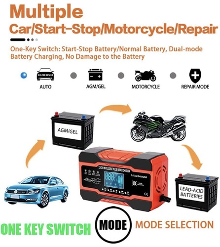 Caricabatteria auto 10amp - auto,
