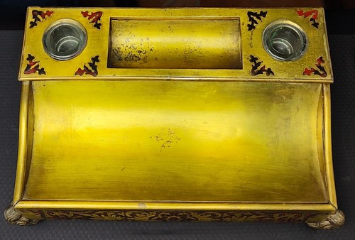 Boulle calamaio con - con, intarsio