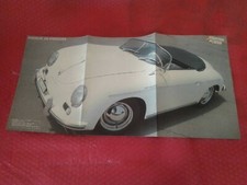 Poster due lati PORSCHE 356 SPEEDSTER misura 58x28 circa da rivista STARTER