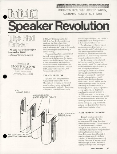 1974 speaker revolution - hi-fi,