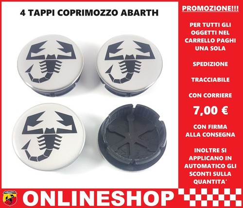 Tappi coprimozzo abarth - tappi,