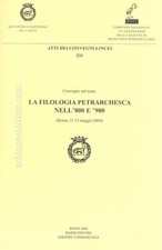 La filologia petrarchesca
