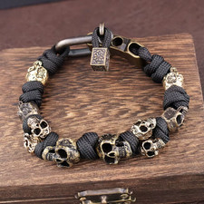 Bracciale Teschio Vintage Per