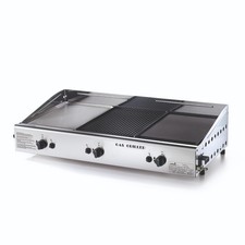 Cucina Professionale Tripla Piastra 3 Bruciatori Acciaio Inox Ghisa Smaltata 6,9