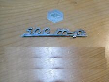 PIAGGIO APE 500 MP SCRITTA BOMISA LOGO EMBLEMMA FREGIO ACCESSORIO TELAIO D'EPOCA