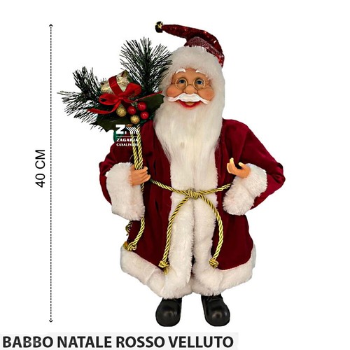 Babbo natale pupazzo cm - babbo,