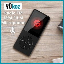 ✅ Lecteur MP3/MP4 Portable – Radio FM, Vidéo, Écran LCD, Micro Intégré
