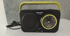 Radio Portatile Radiolina Majestic RT182N Vintage Nero Verde Funzionante