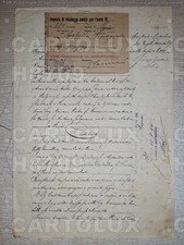 H8709 DOCUMENTO ANTICO 1905