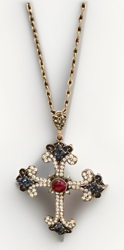 Collana con ciondolo - , croce