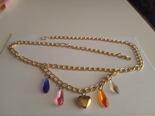 Cintura colore oro con pietre